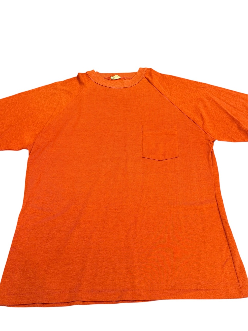 Vintage Rockabilly pocket t shirt Grant’s Menswear XL orange 60s gangster